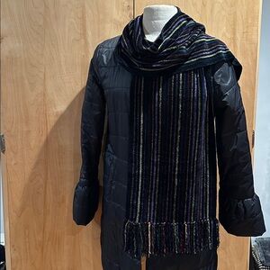 Loominus Handwoven Multicolor Striped Chenille Scarf